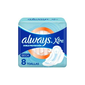 TOALLA ALWAYS x8 extra doble seca