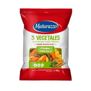 FIDEOS MATARAZZO 3VEG.penne rigate