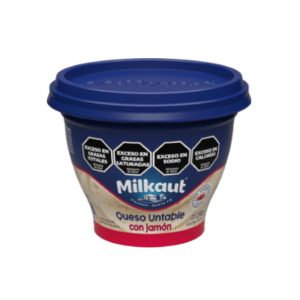 QUESO MILKAUT UNT.C/JAMON X190